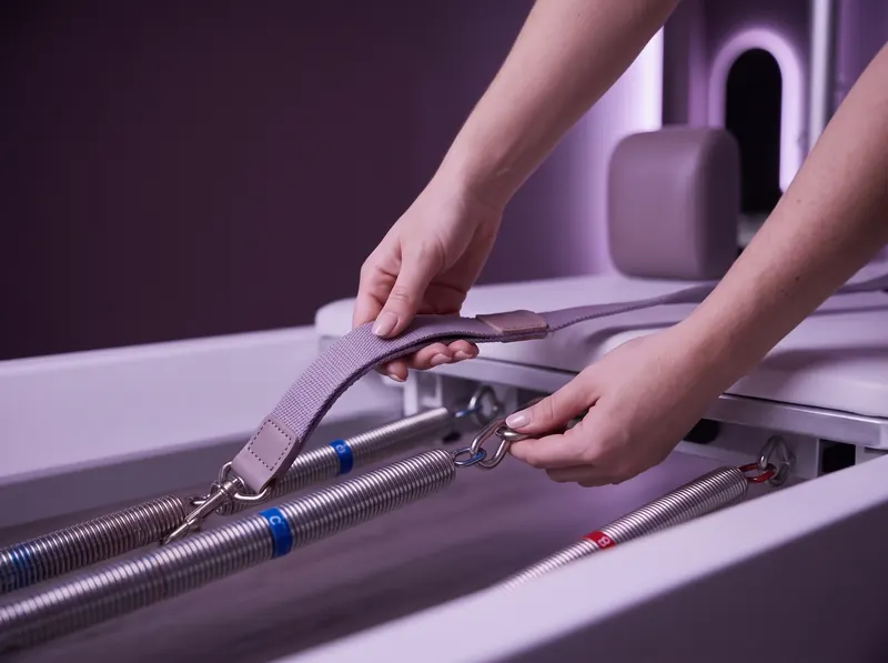 Reformer pilates in Limassol: setting the springs that change the load